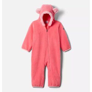 Columbia Baby Girl Pink/Coral Tiny Bear II Bunting Snowsuit Size 6-12M